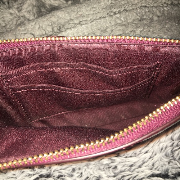 Pink/Red Leather COACH Wristlet - Picture 3 of 3
